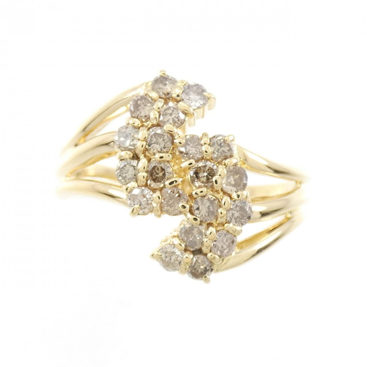 K18YG ダイヤモンド リング 0.56CT