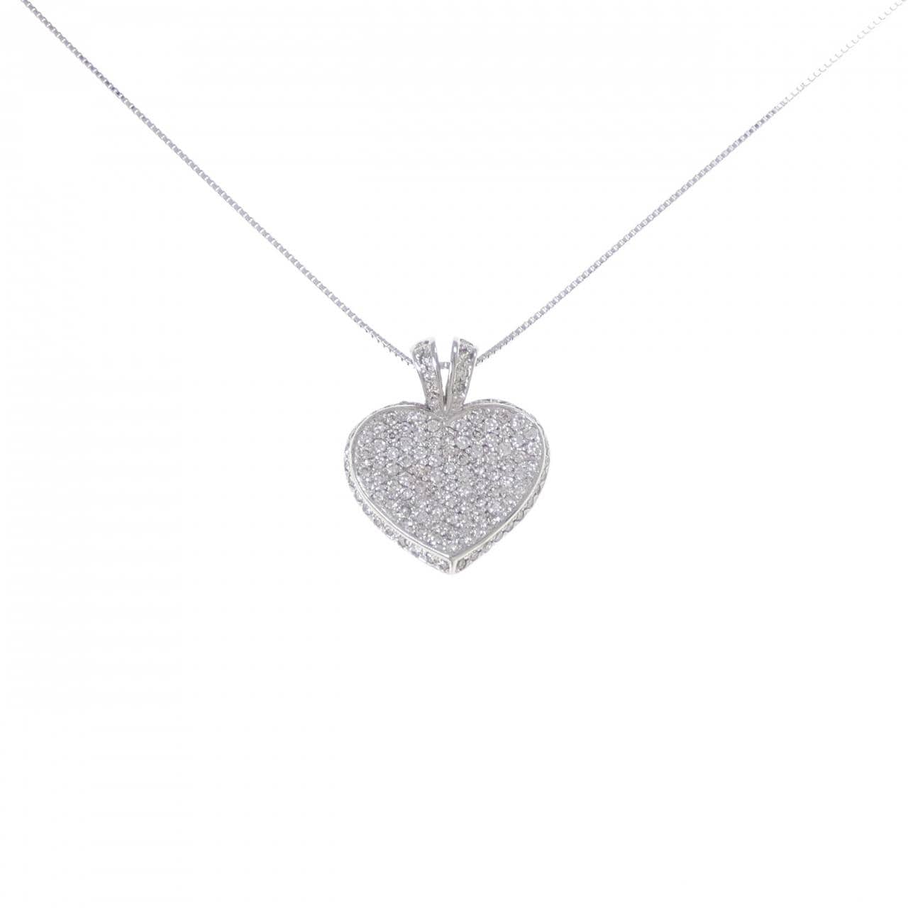 K18WG ダイヤモンド ネックレス 1.55CT