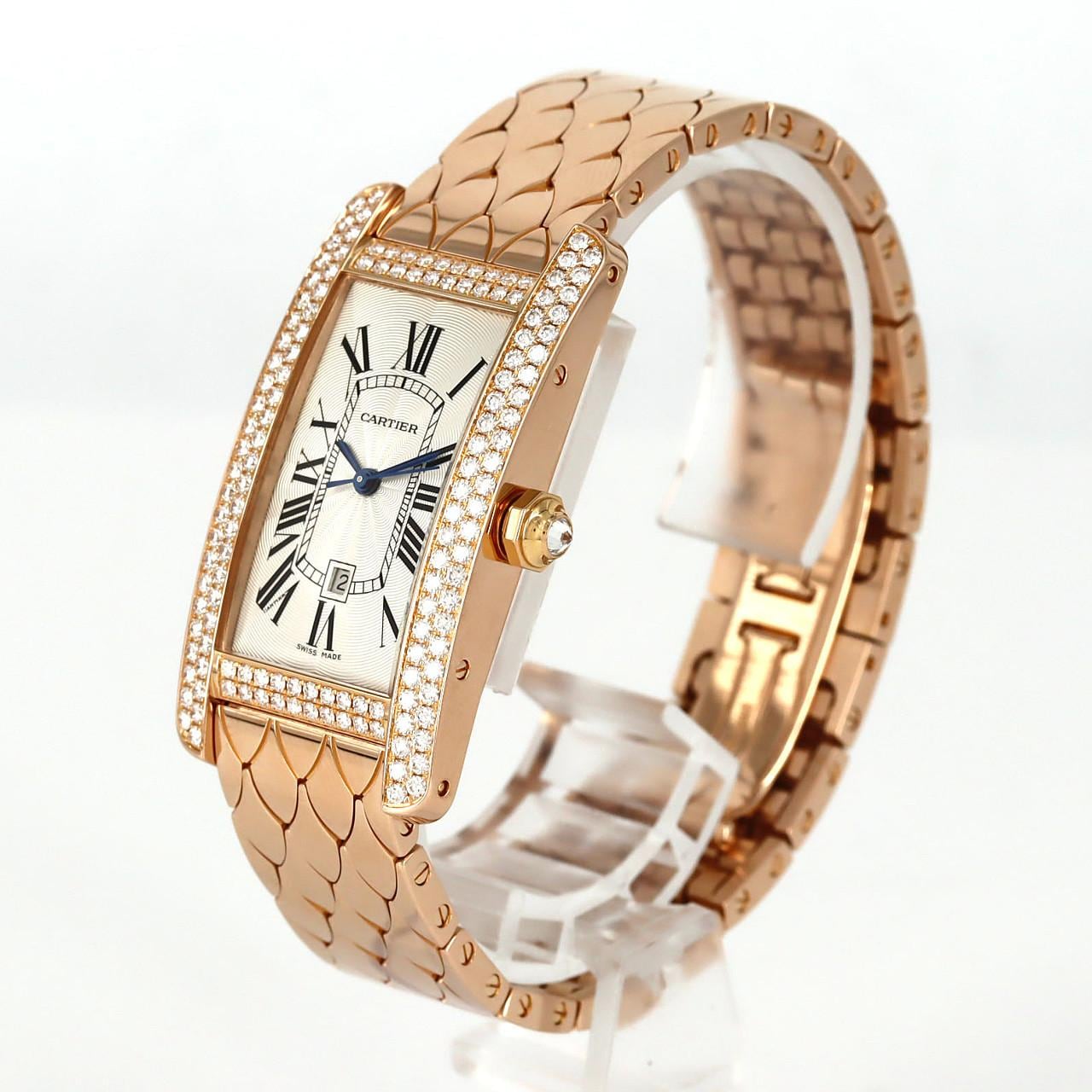 カルティエ タンクアメリカンMM PG/2D WB710010 PG･RG 自動巻