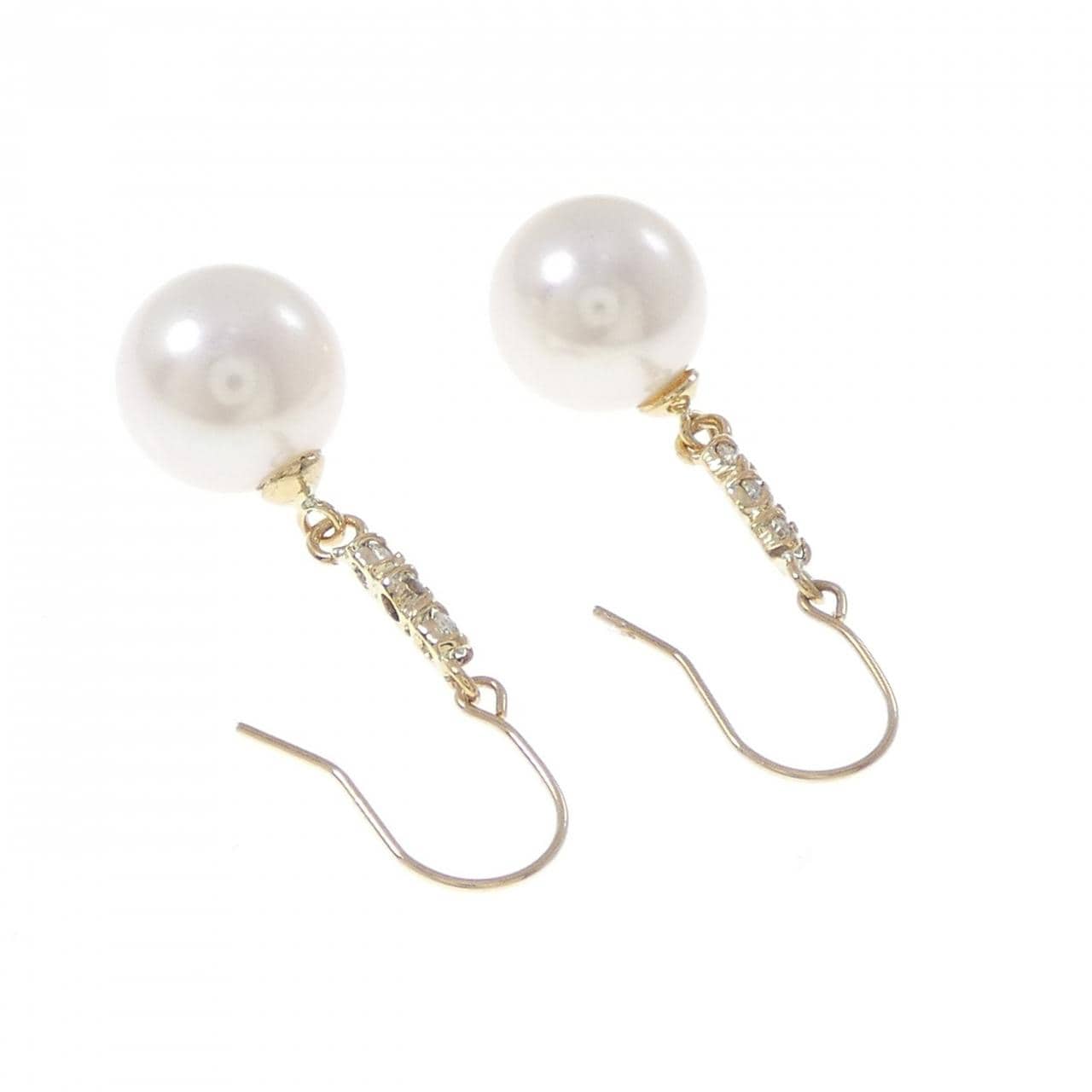 K18YG アコヤパール ピアス 8.1mm