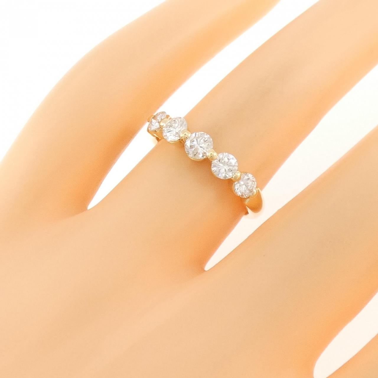 K18YG ダイヤモンド リング 0.72CT