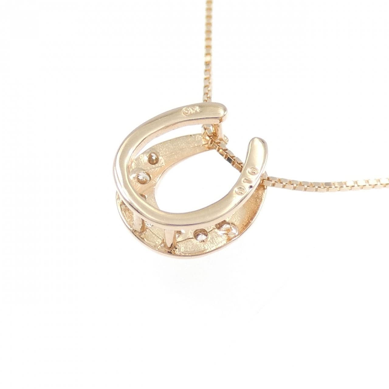K10PG ダイヤモンド ネックレス 0.10CT