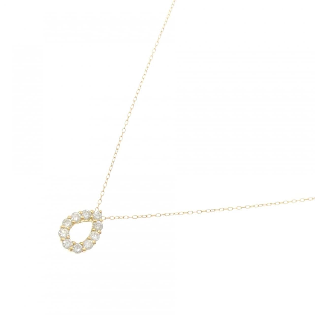 K18YG ダイヤモンド ネックレス 0.30CT