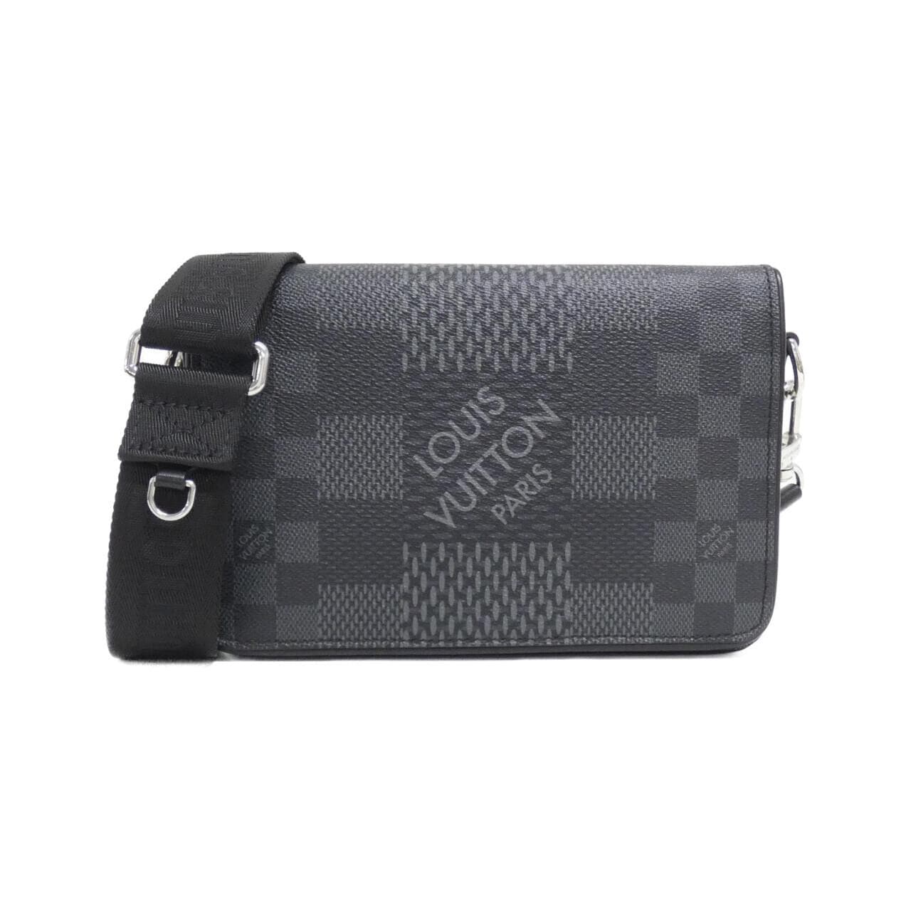 LOUIS VUITTON Damier Graphite 3D Studio 邮差包 N50013 单肩包