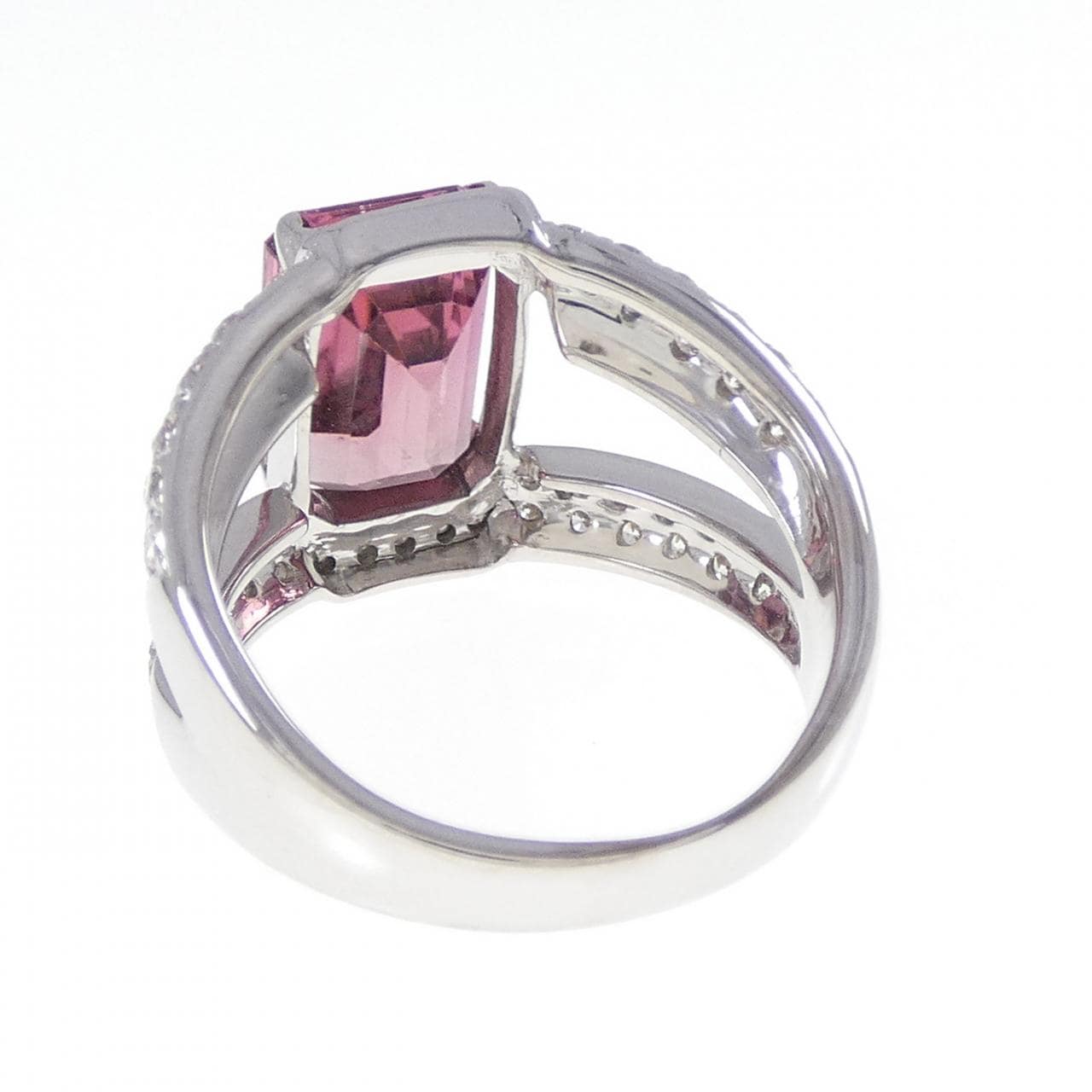 18KWG トルマリン リング