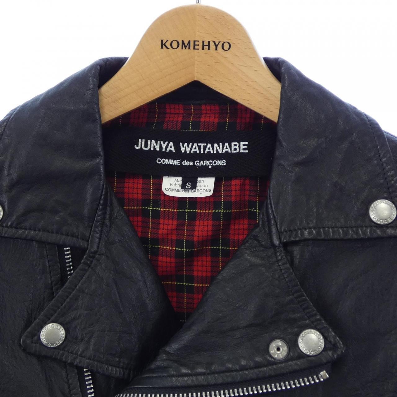 ジュンヤワタナベ JUNYA WATANABE JN-J025 レザーライダースジャケット
