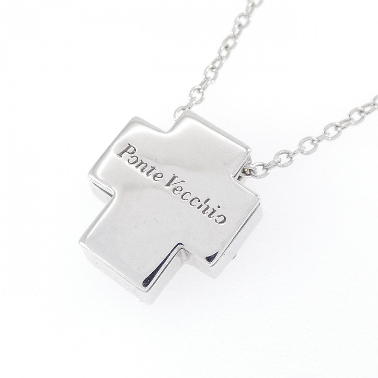 ポンテヴェキオ クロス ネックレス 0.16CT