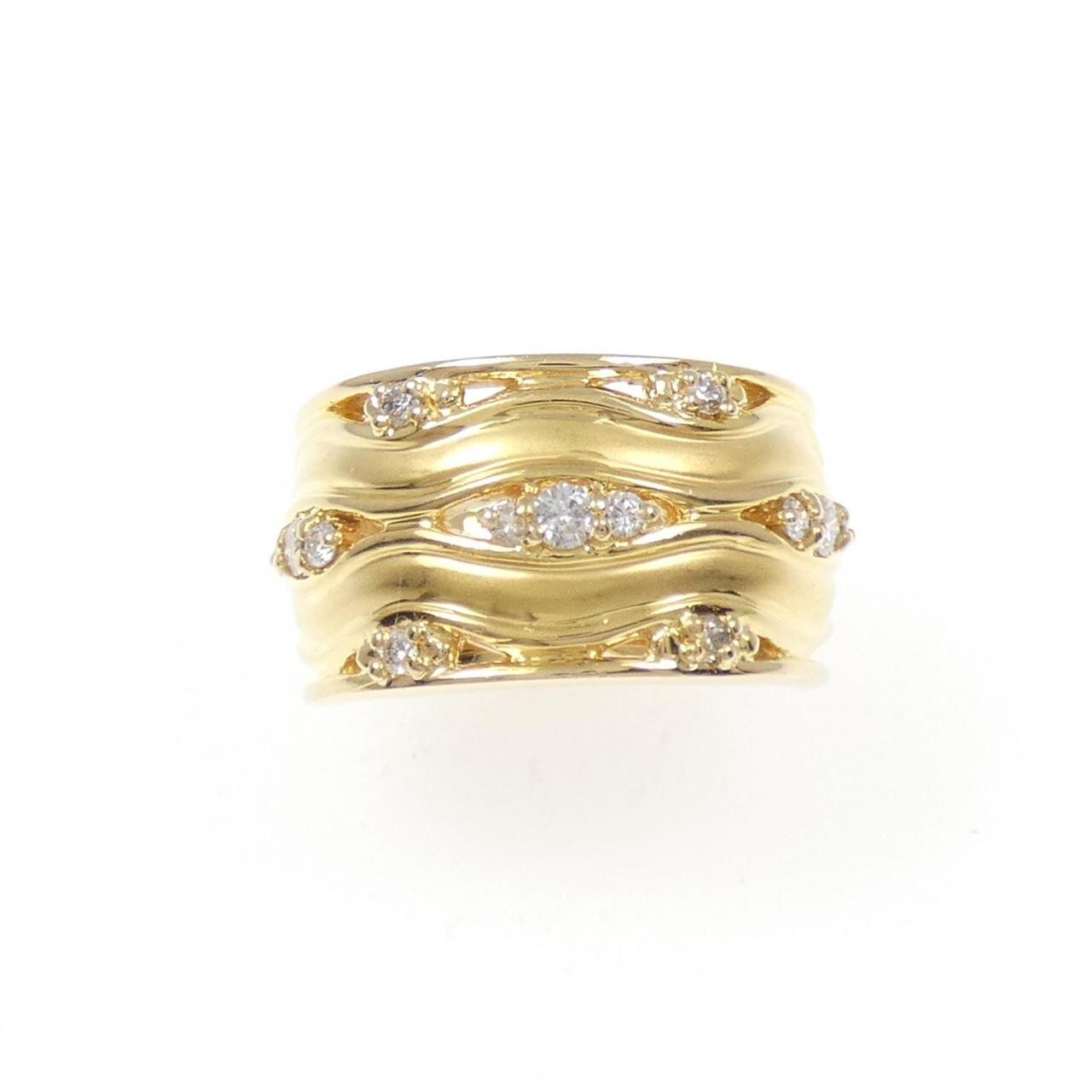 K18YG ダイヤモンド リング 0.30CT