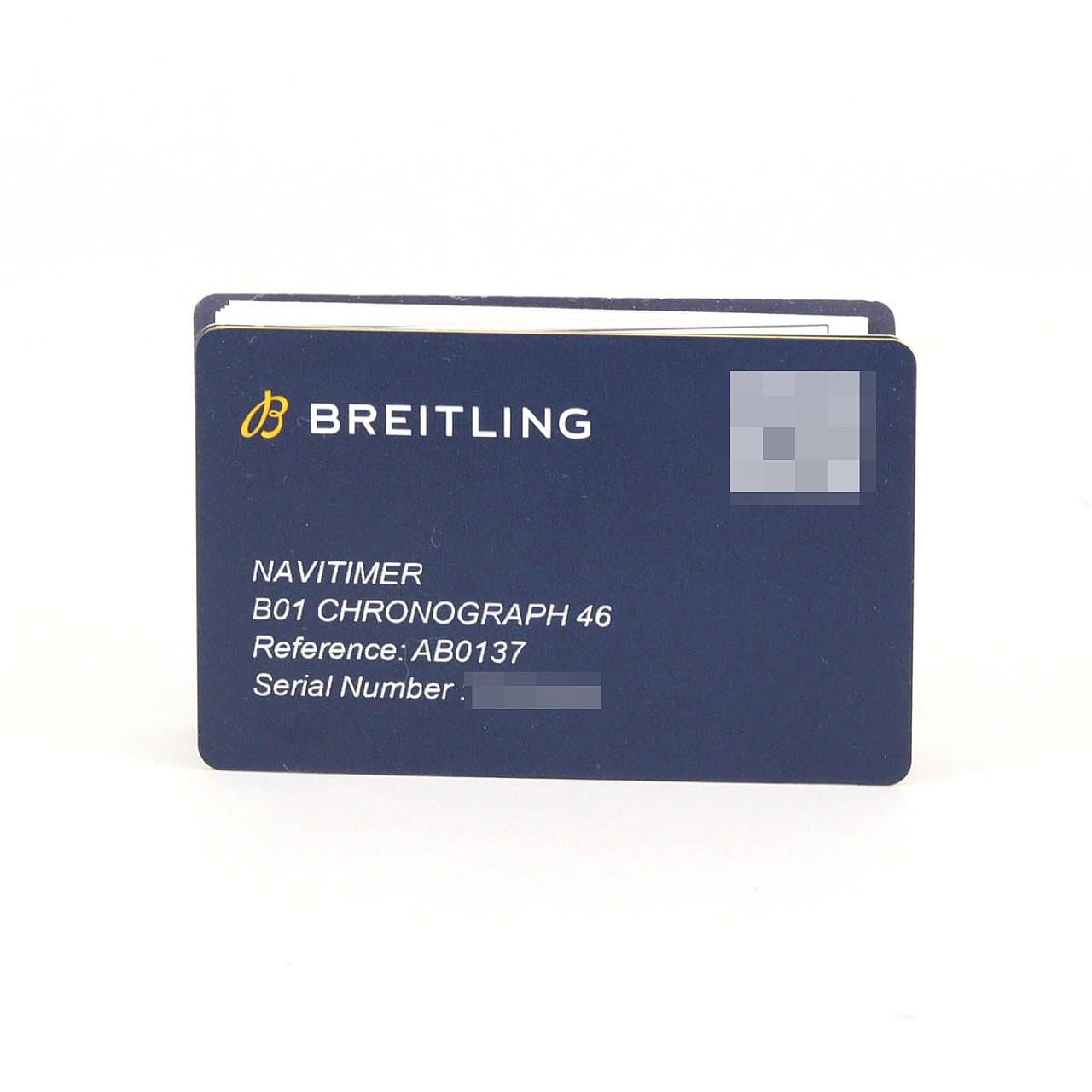 ブライトリング ナビタイマーB01クロノグラフ46 AB0137/AB0137211B1A1 SS 自動巻