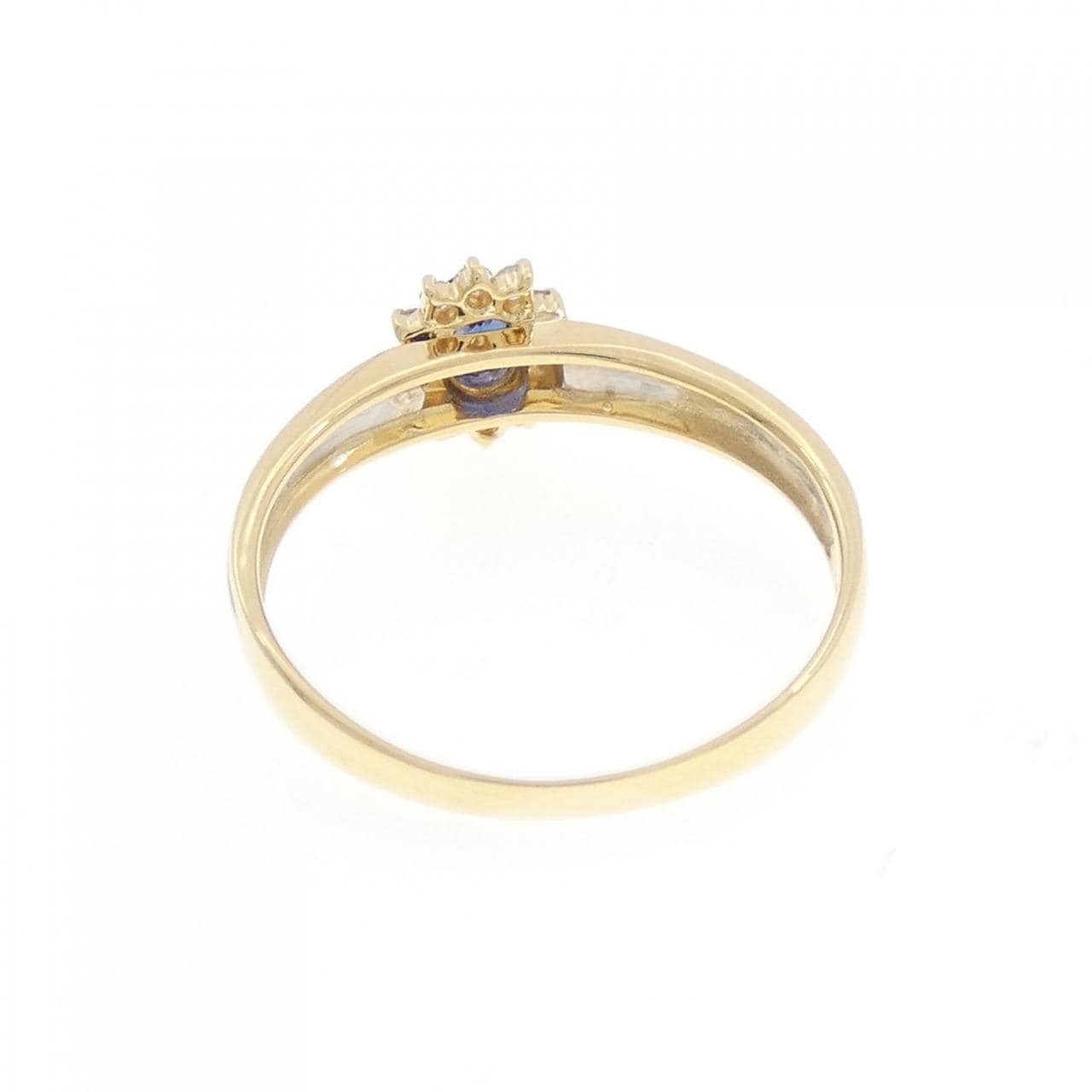 K18YG/PT900 サファイヤ リング