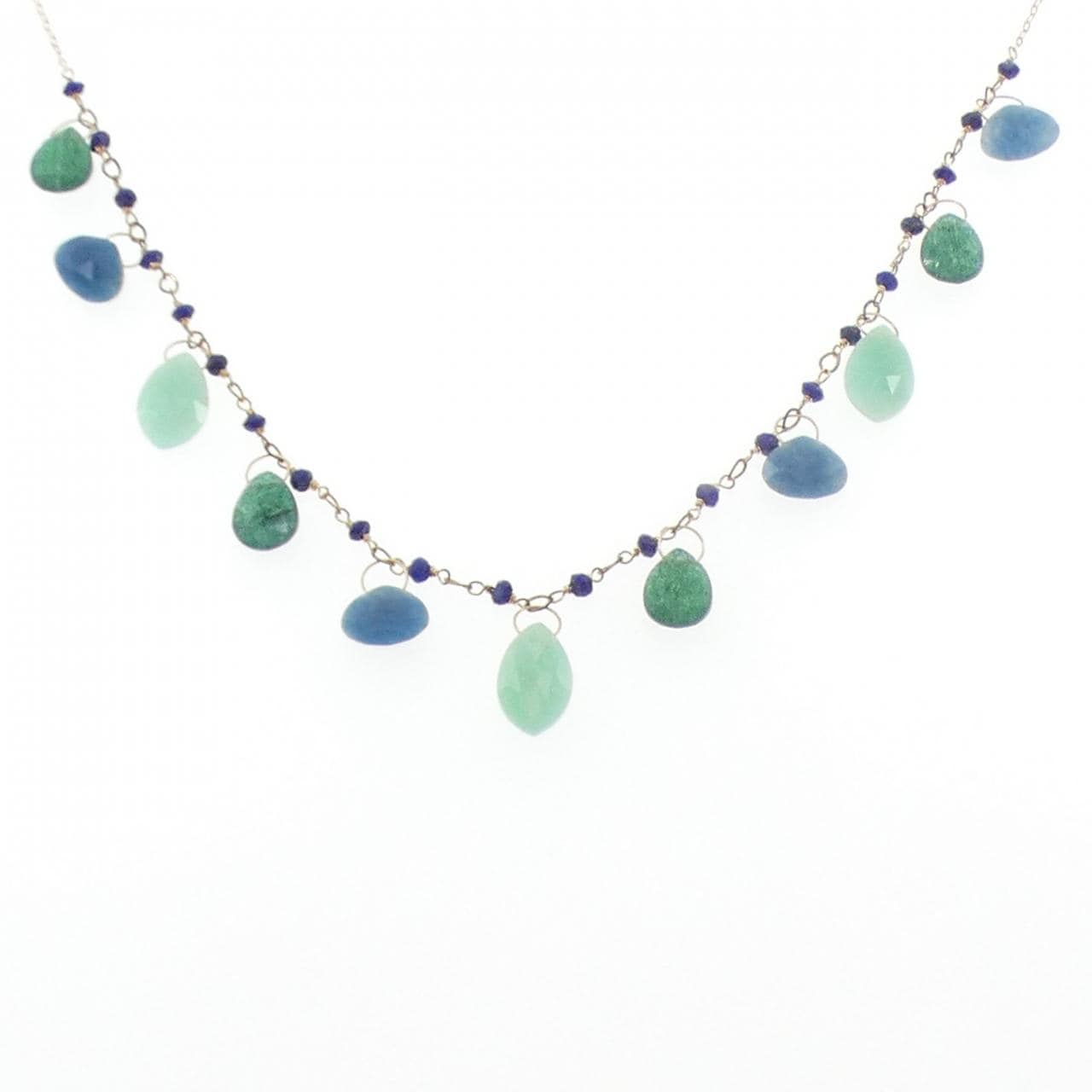 アガット カラーストーン ネックレス