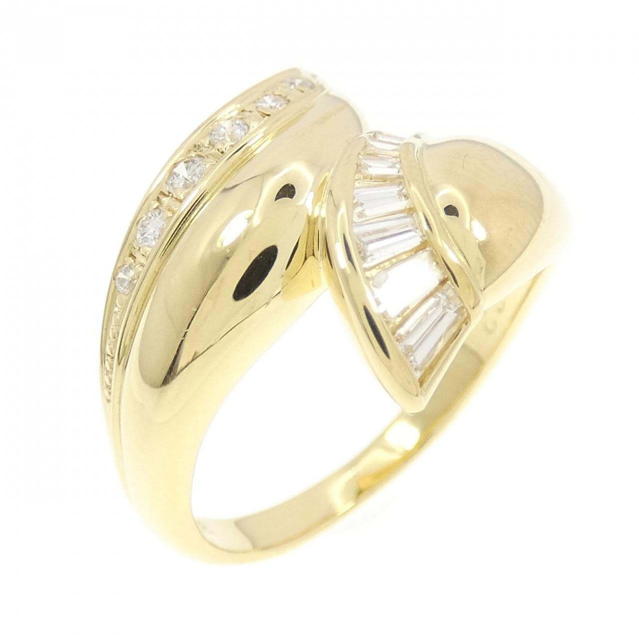 K18YG ダイヤモンド リング 0.32CT