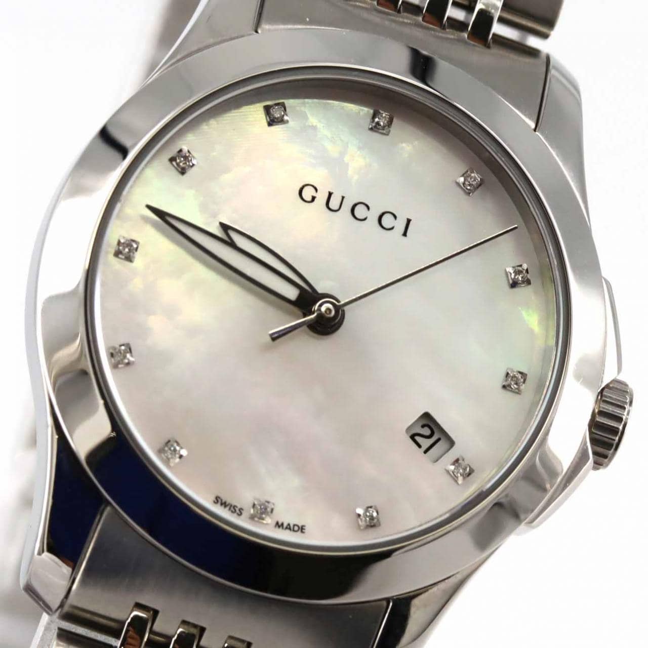 グッチ Gタイムレス･12P 126.5/YA126504 SS クォーツ