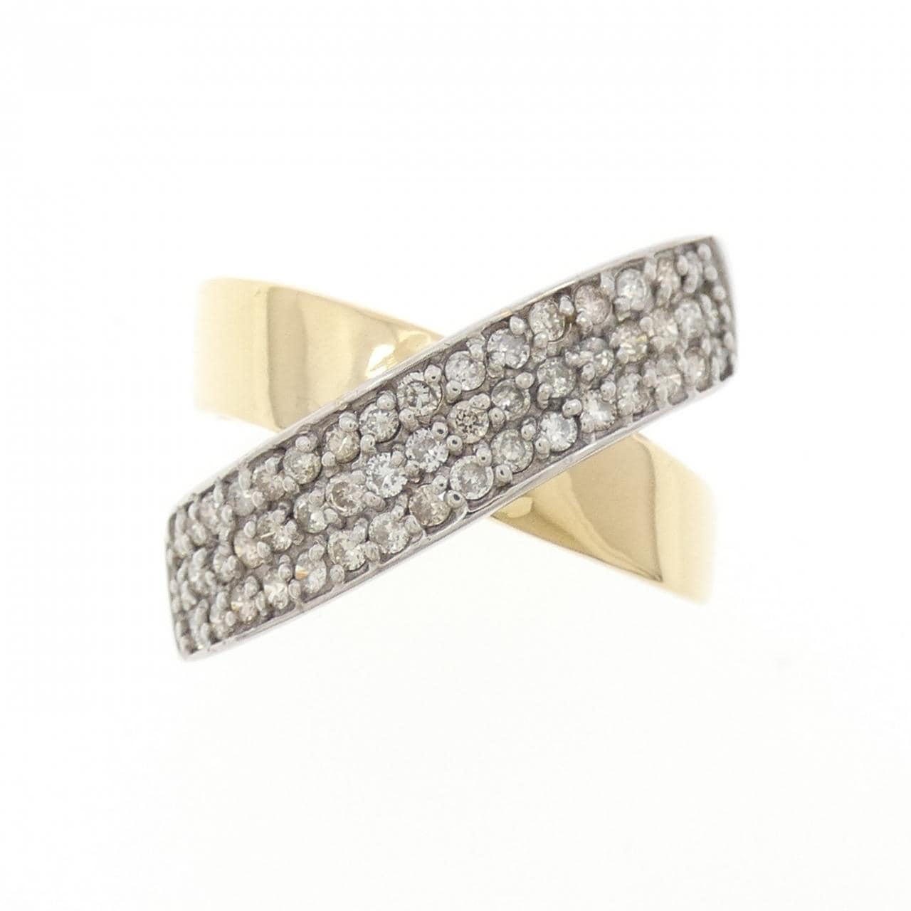 K18YG/K18WG ダイヤモンド リング 0.50CT