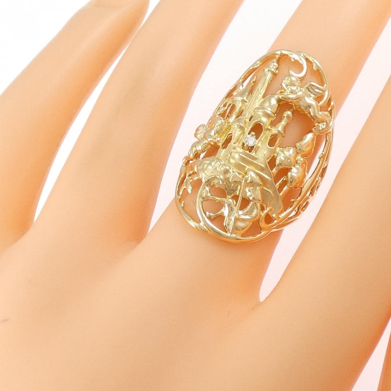 K18YG ダイヤモンド リング