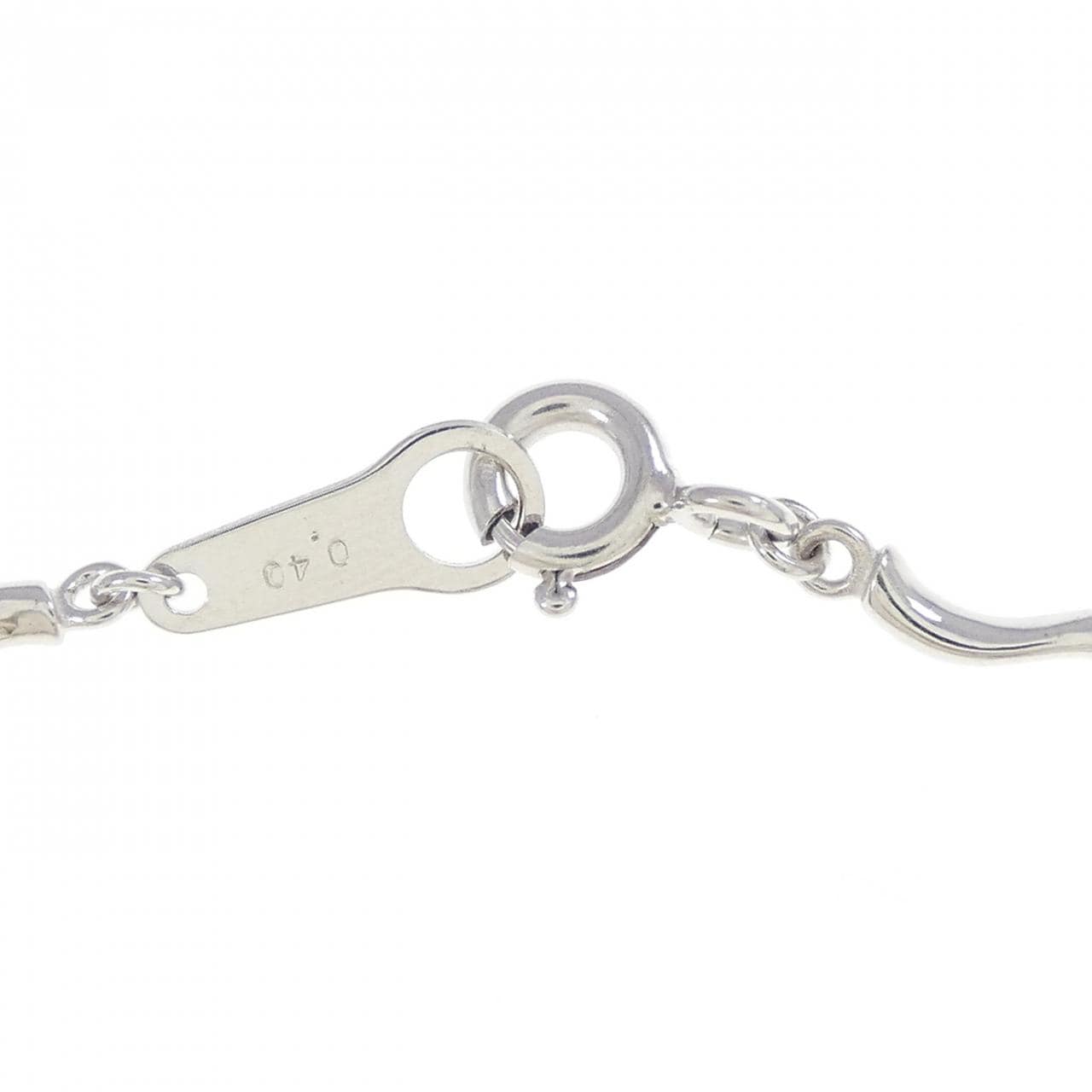 K14WG フラワー ダイヤモンド ブレスレット 0.40CT