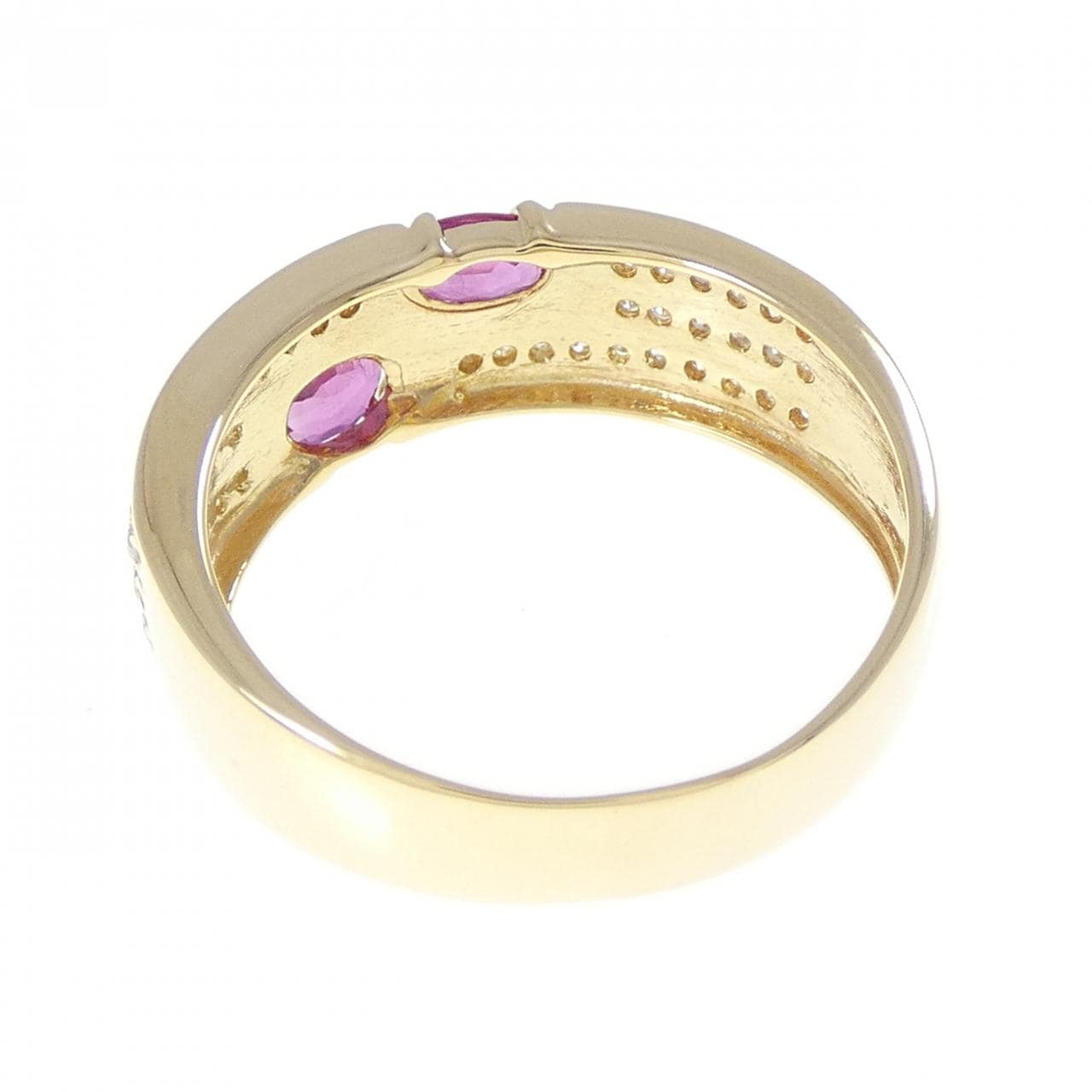 K18YG ルビー リング 0.50CT