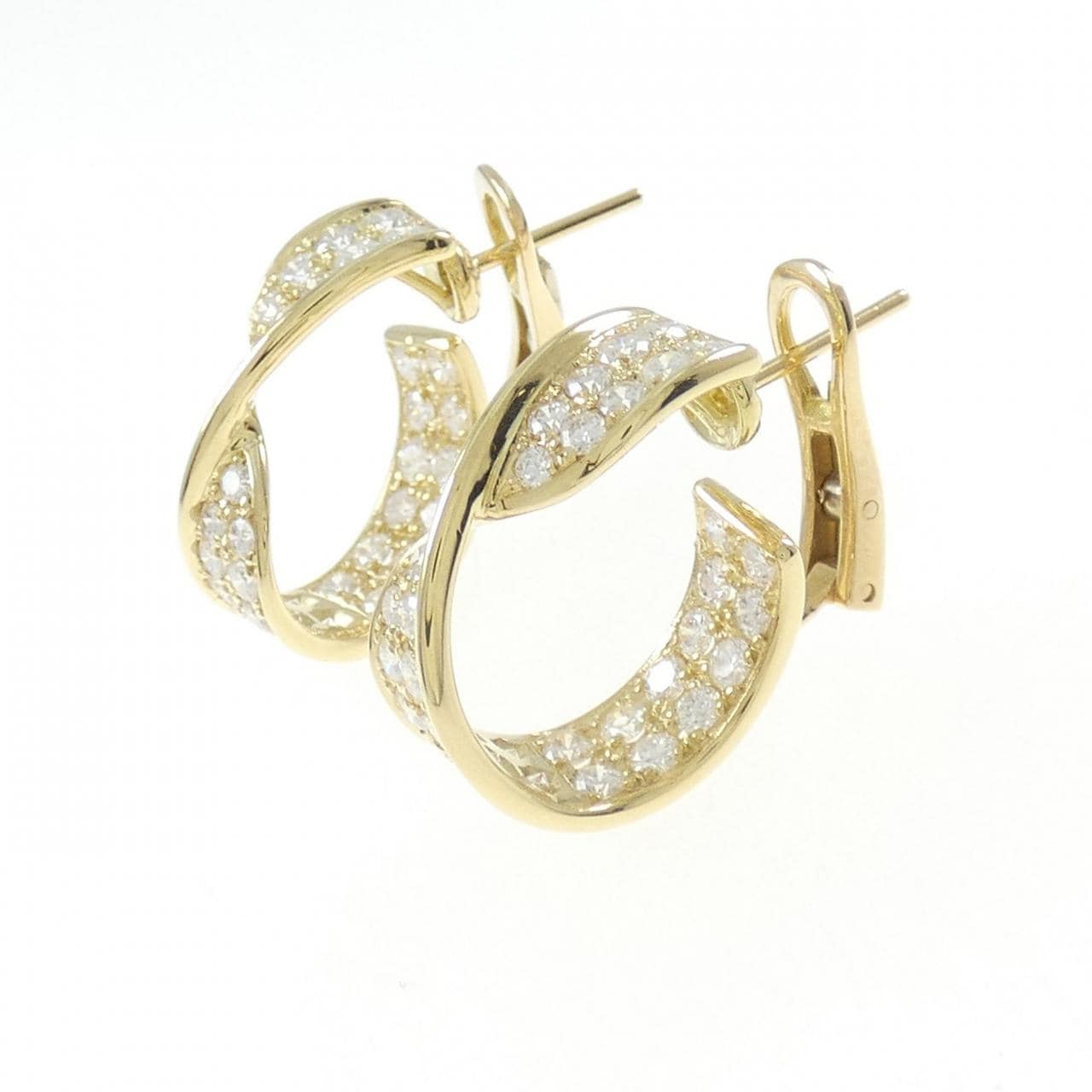 750YG ダイヤモンド ピアス 2.57CT