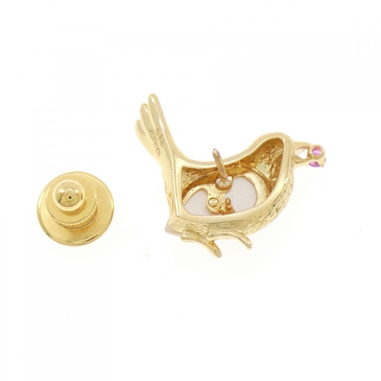 ミキモト マザーオブパール ブローチ