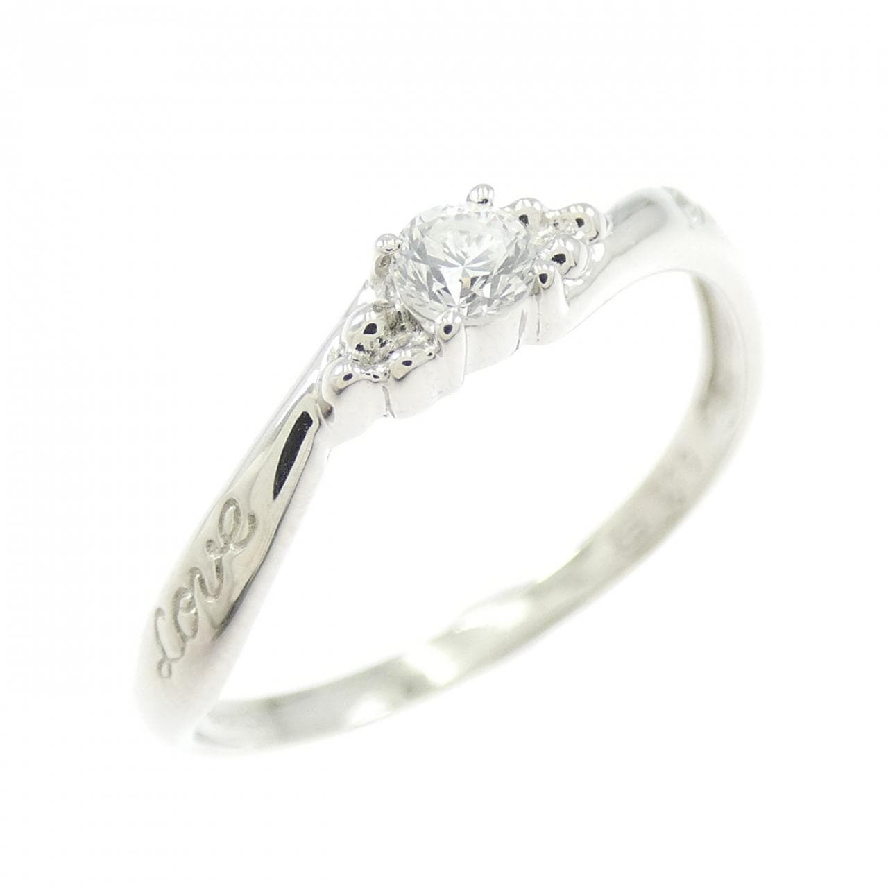 PT900 ダイヤモンド リング 0.10CT