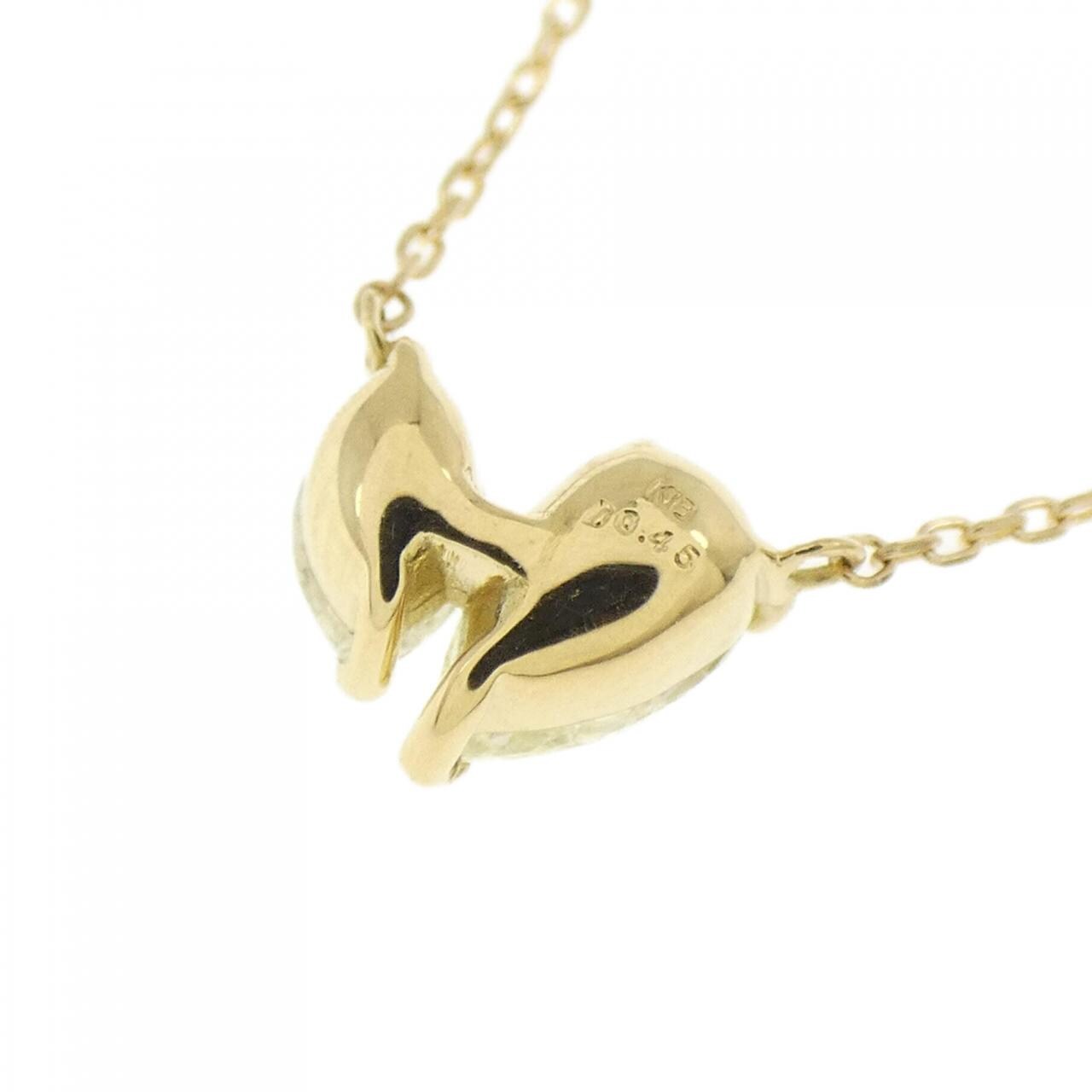【新品】K18YG ダイヤモンド ネックレス 0.45CT