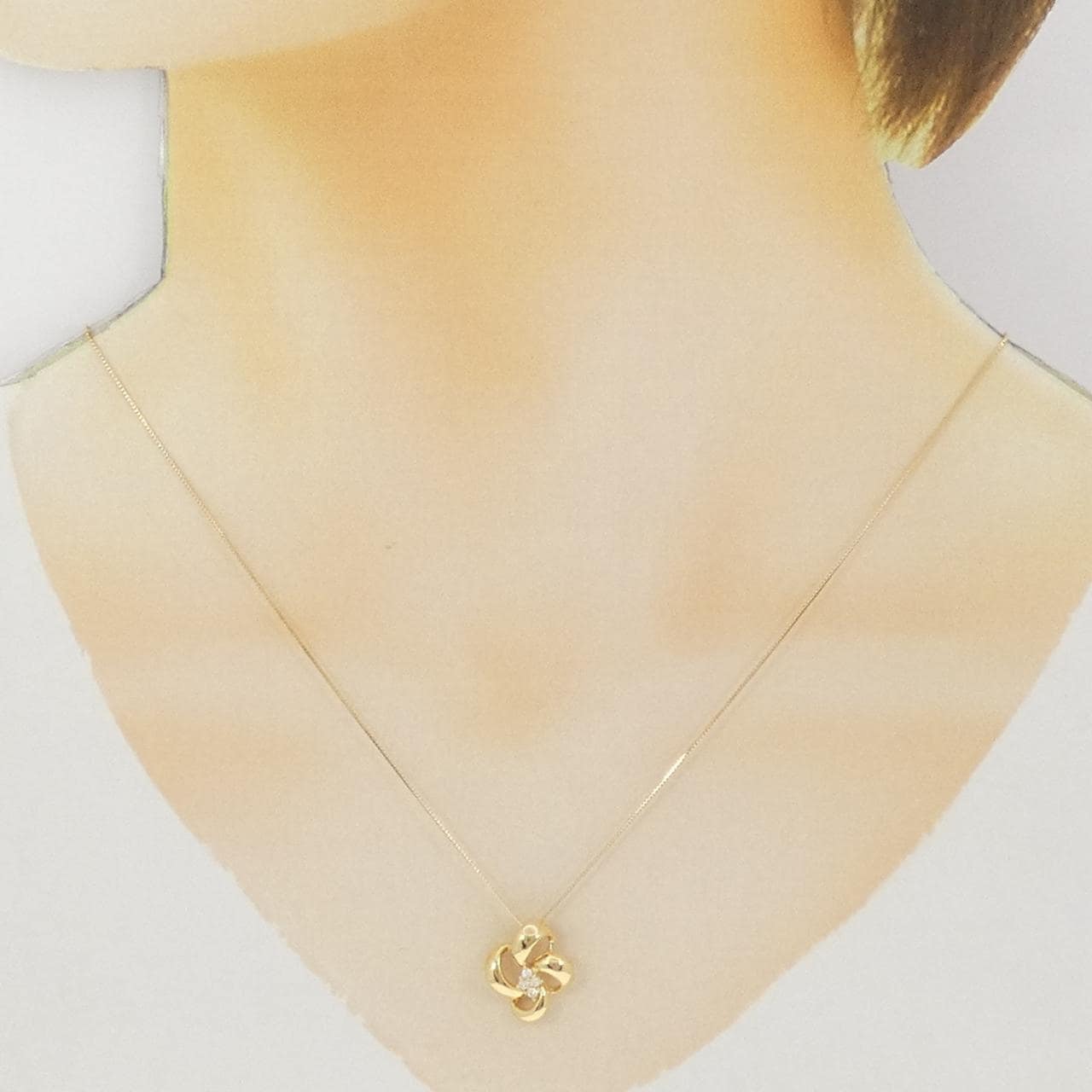 K18YG ダイヤモンド ネックレス