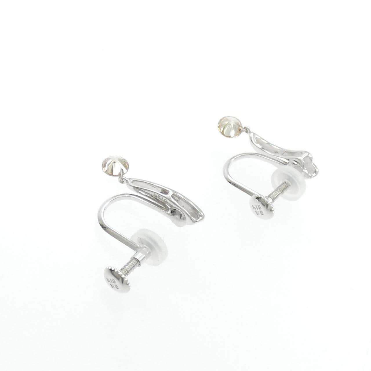 K18WG ダイヤモンド イヤリング 0.40CT