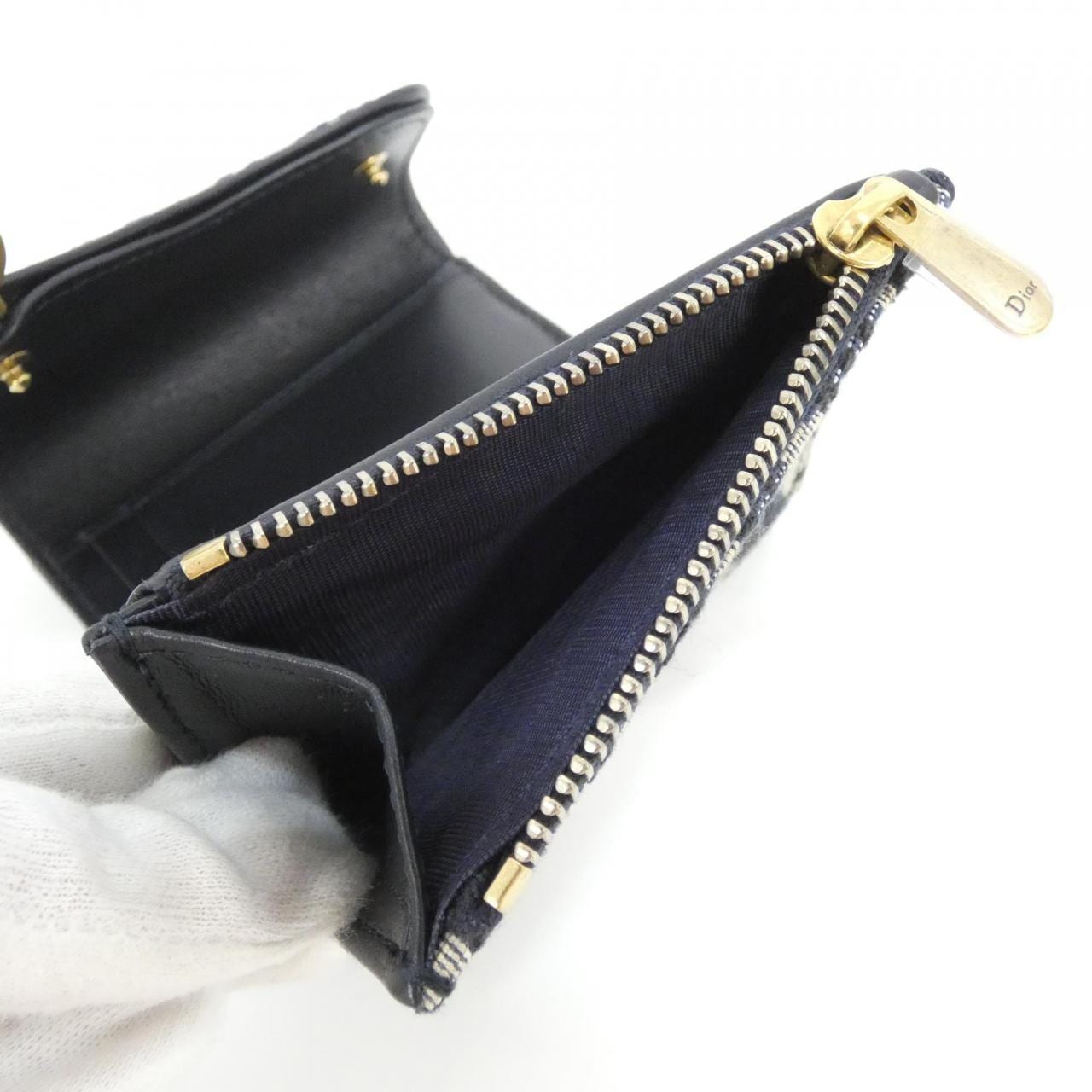 【未使用品】クリスチャンディオール DIOR OBLIQUE サドル ロータス ウォレット S5652CTZQ 財布