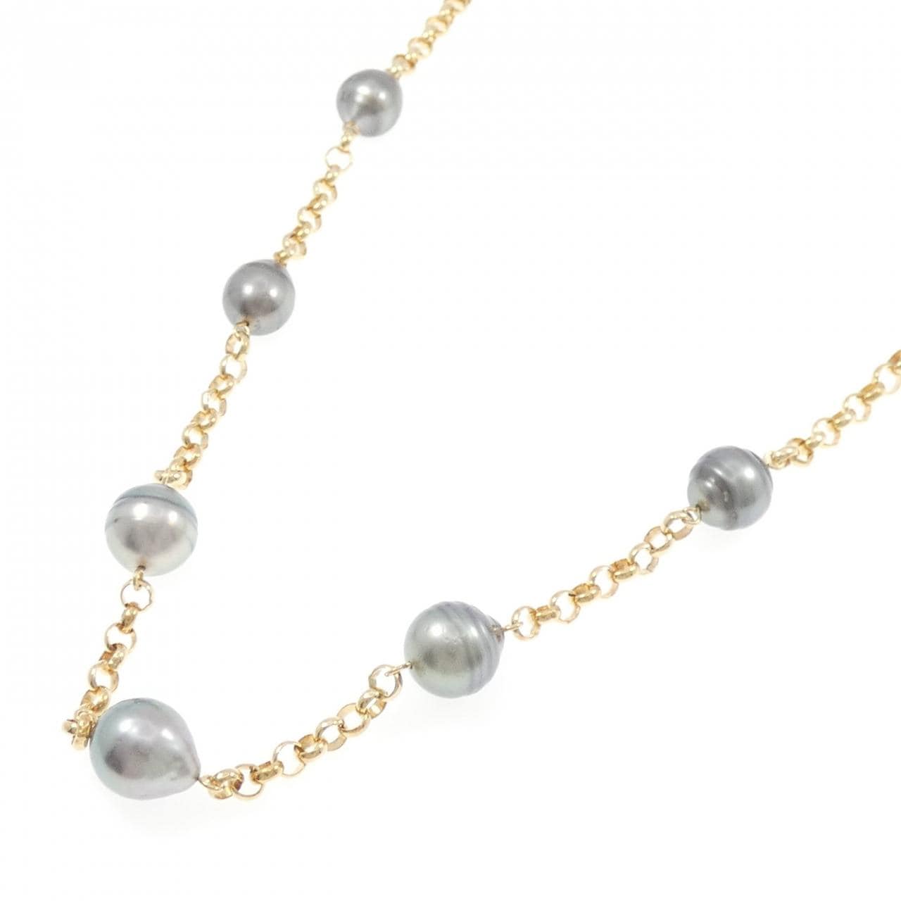 タサキ 黒蝶パール ネックレス