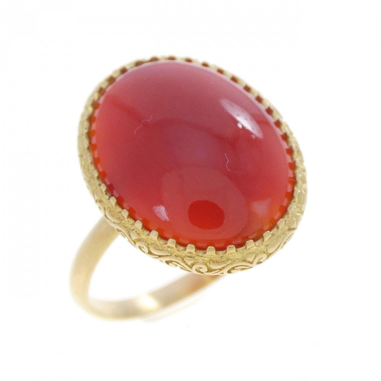 K18YG サンゴ リング