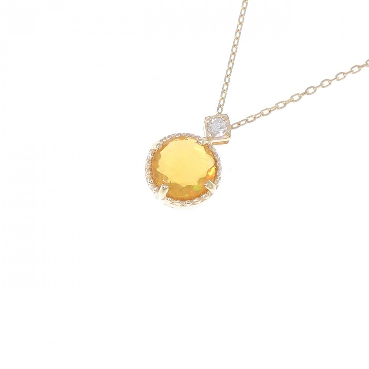 K10YG オパール ネックレス