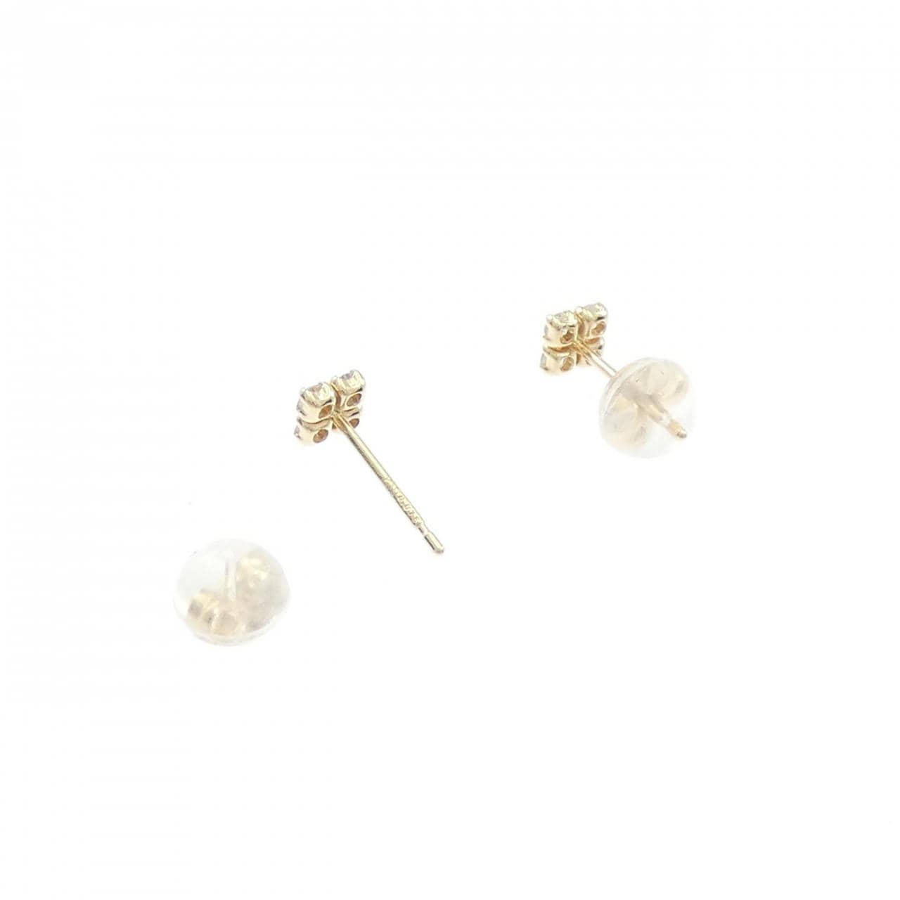 K10YG ダイヤモンド ピアス 0.15CT
