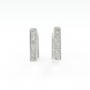 K18WG ダイヤモンド ピアス 0.36CT