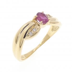 K18YG ルビー リング