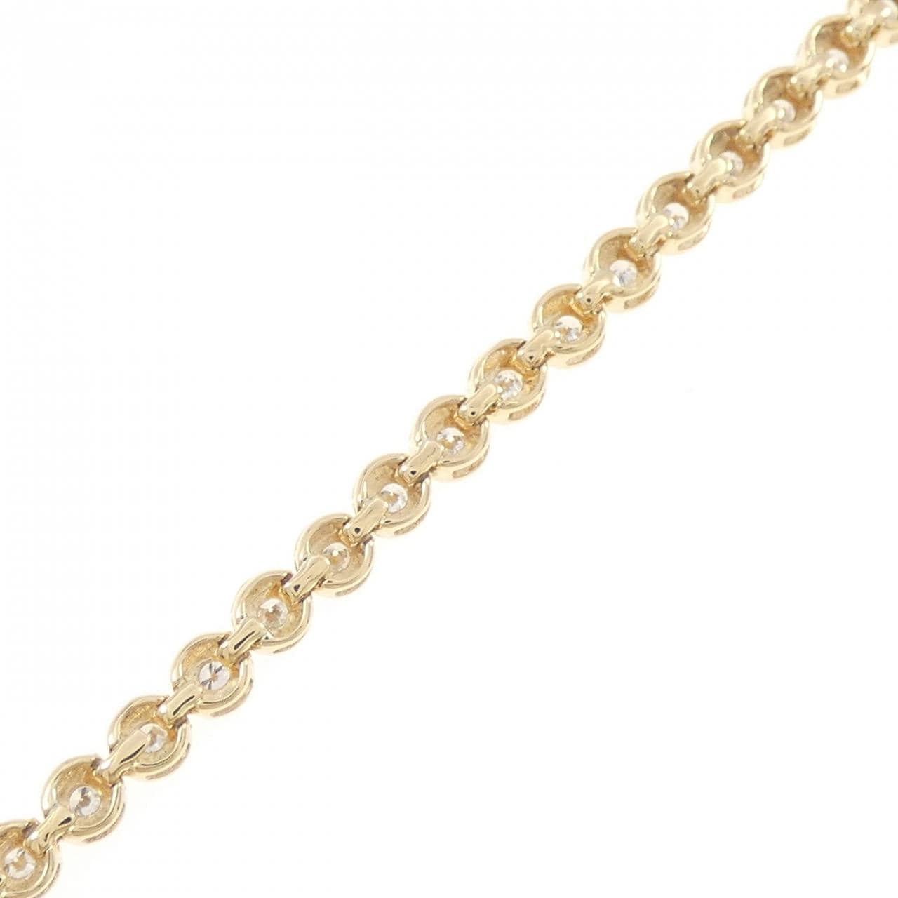 K18YG ダイヤモンド ブレスレット 1.03CT