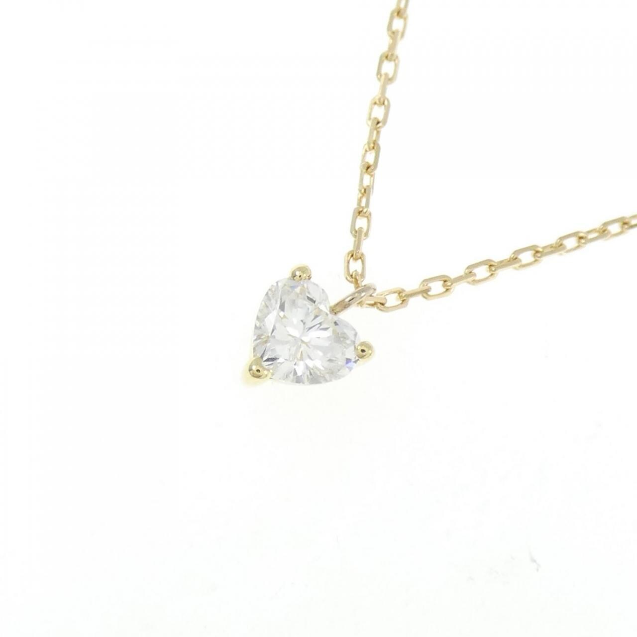K18YG 心形鑽石項鍊 0.240CT