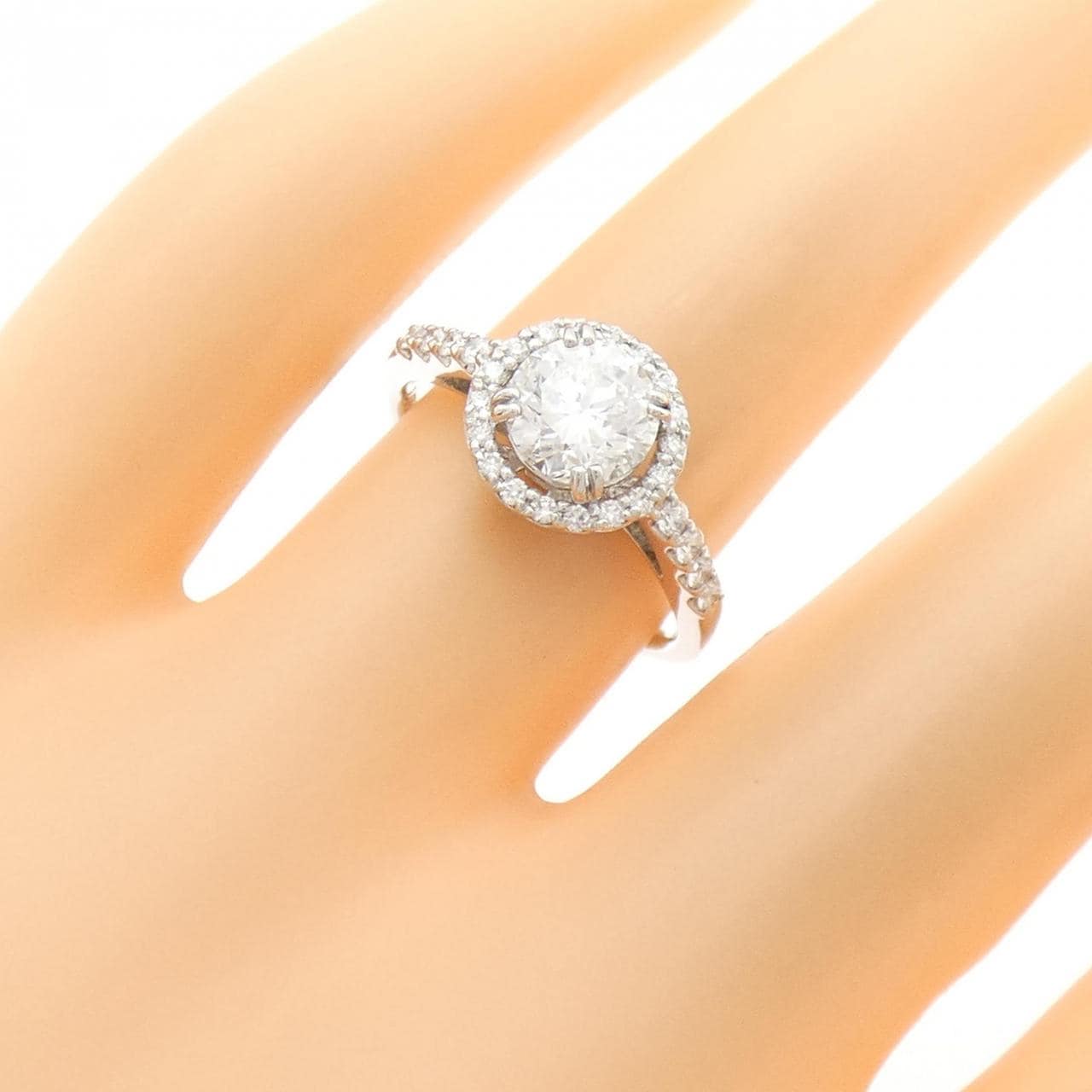 【リメイク】PT900 ダイヤモンド リング 1.043CT E SI1 Good