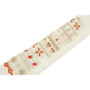 【新品】刺繍半衿　クリスマス