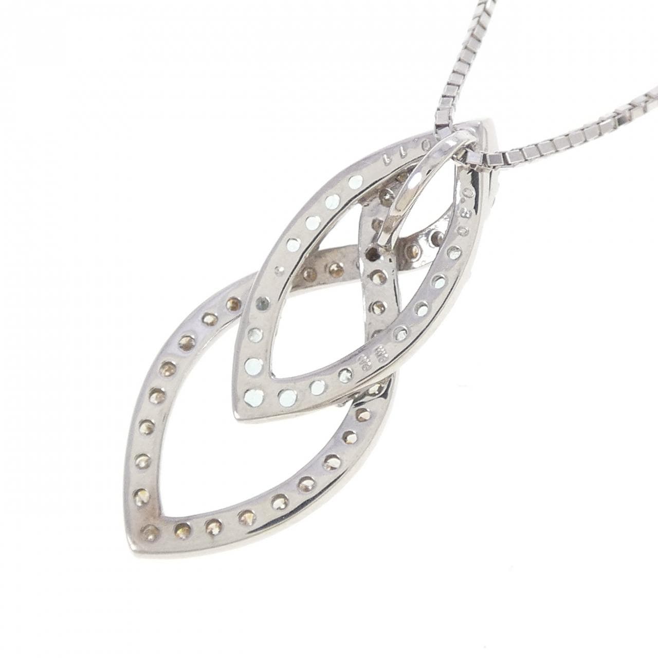 K18WG トルマリン ネックレス 0.11CT