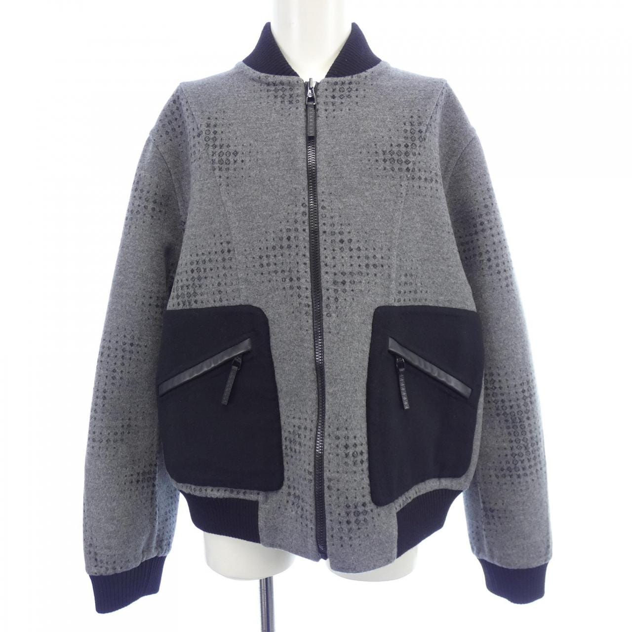 ルイヴィトン LOUIS VUITTON リバーシブルダブルフェイスウールシルクブレンドボンバー HRFB2EDIQ ブルゾン