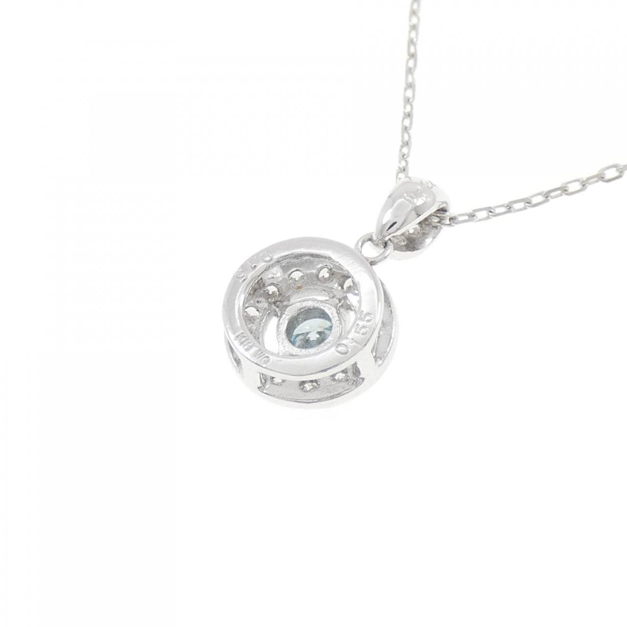 K18WG ダイヤモンド ネックレス 0.155CT