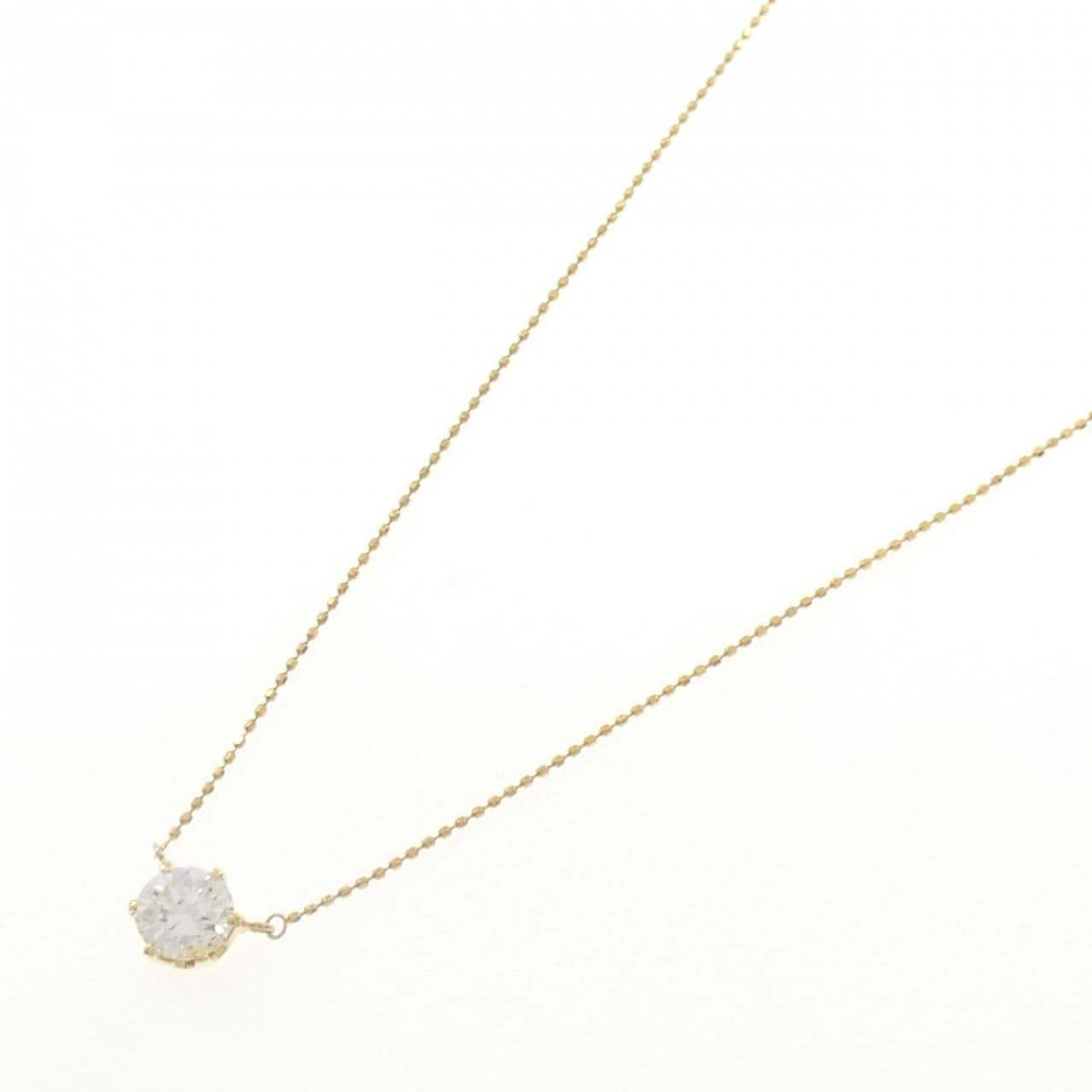 K18YG ダイヤモンド ネックレス 1.005CT H SI1 Good