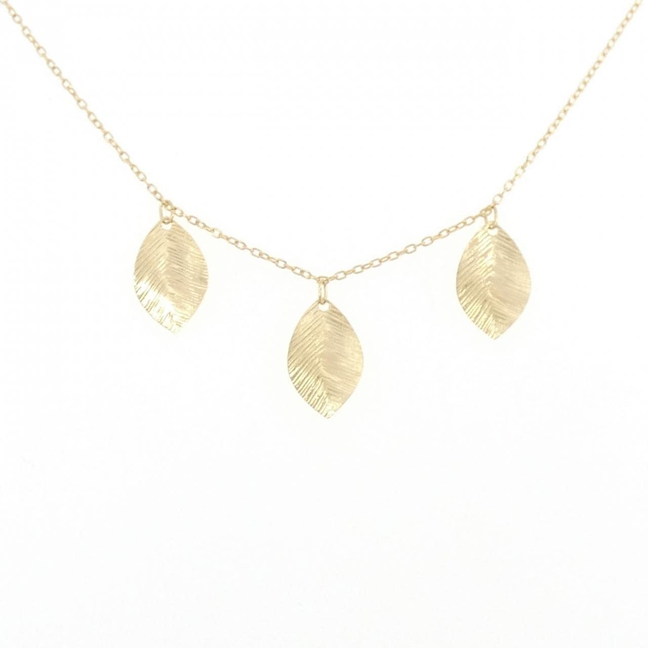 K18YG リーフ ネックレス