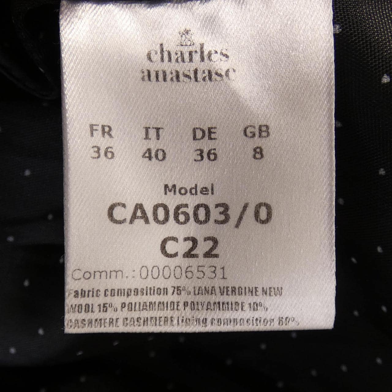 CHARLES ANASTASE コート
