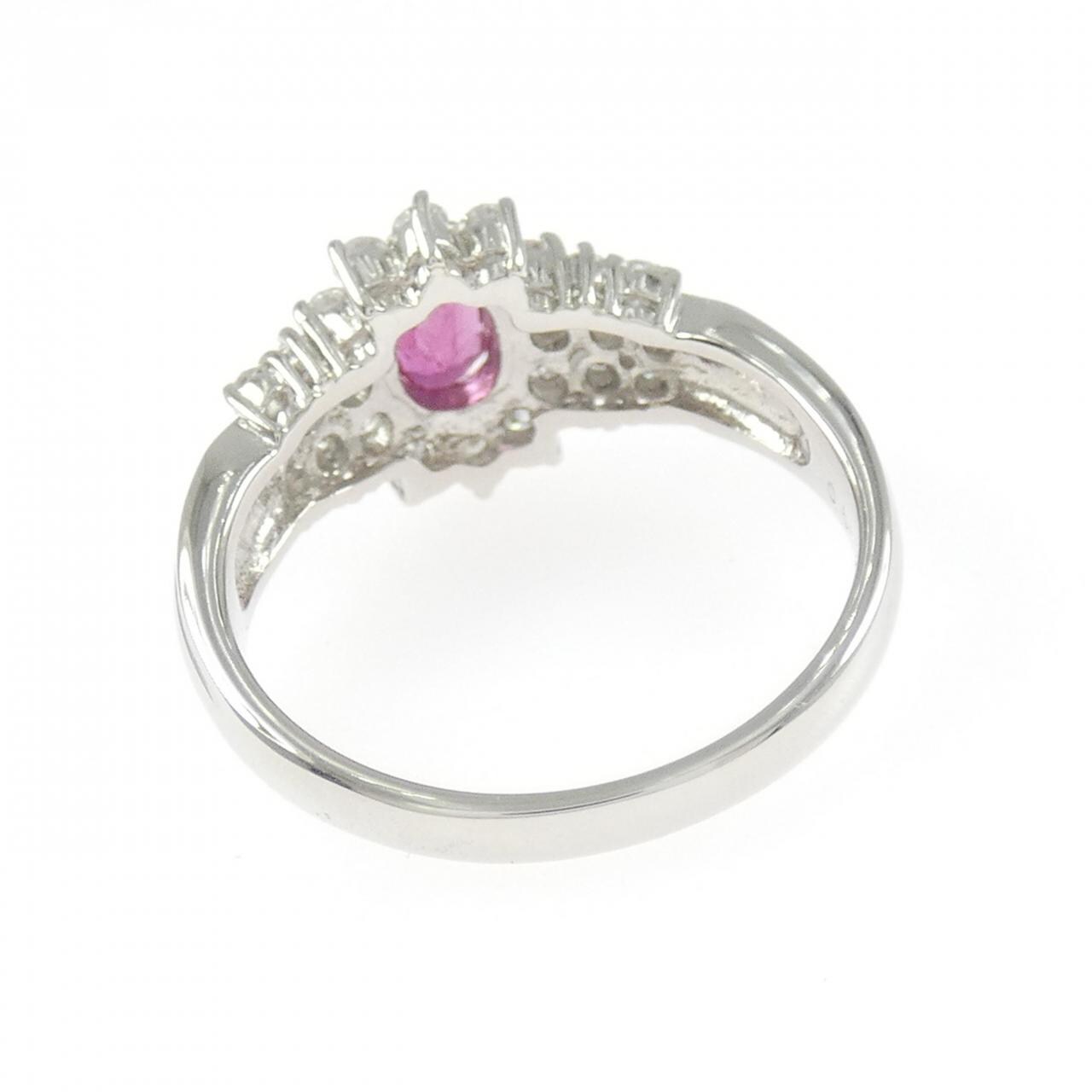 PT900 ルビー リング 0.55CT