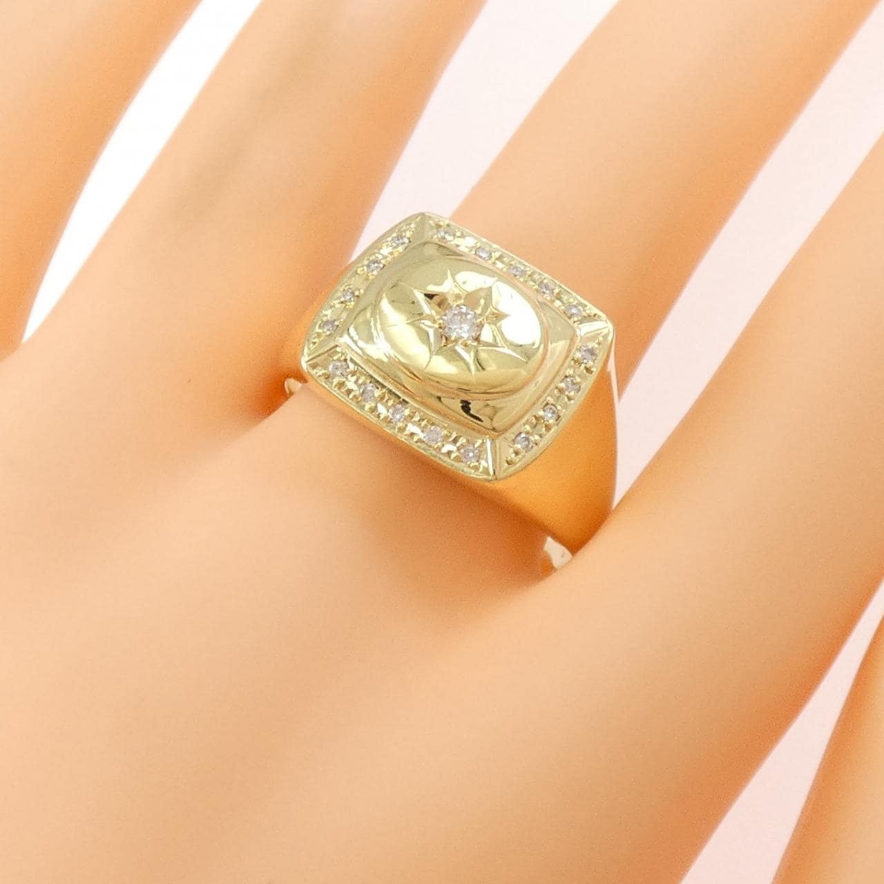 【新品】K18YG ダイヤモンド リング 0.17CT