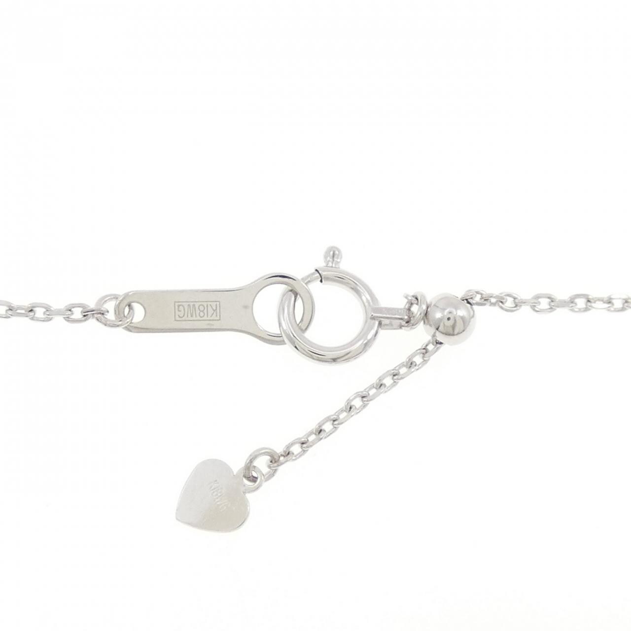 K18WG ダイヤモンド ネックレス 0.23CT