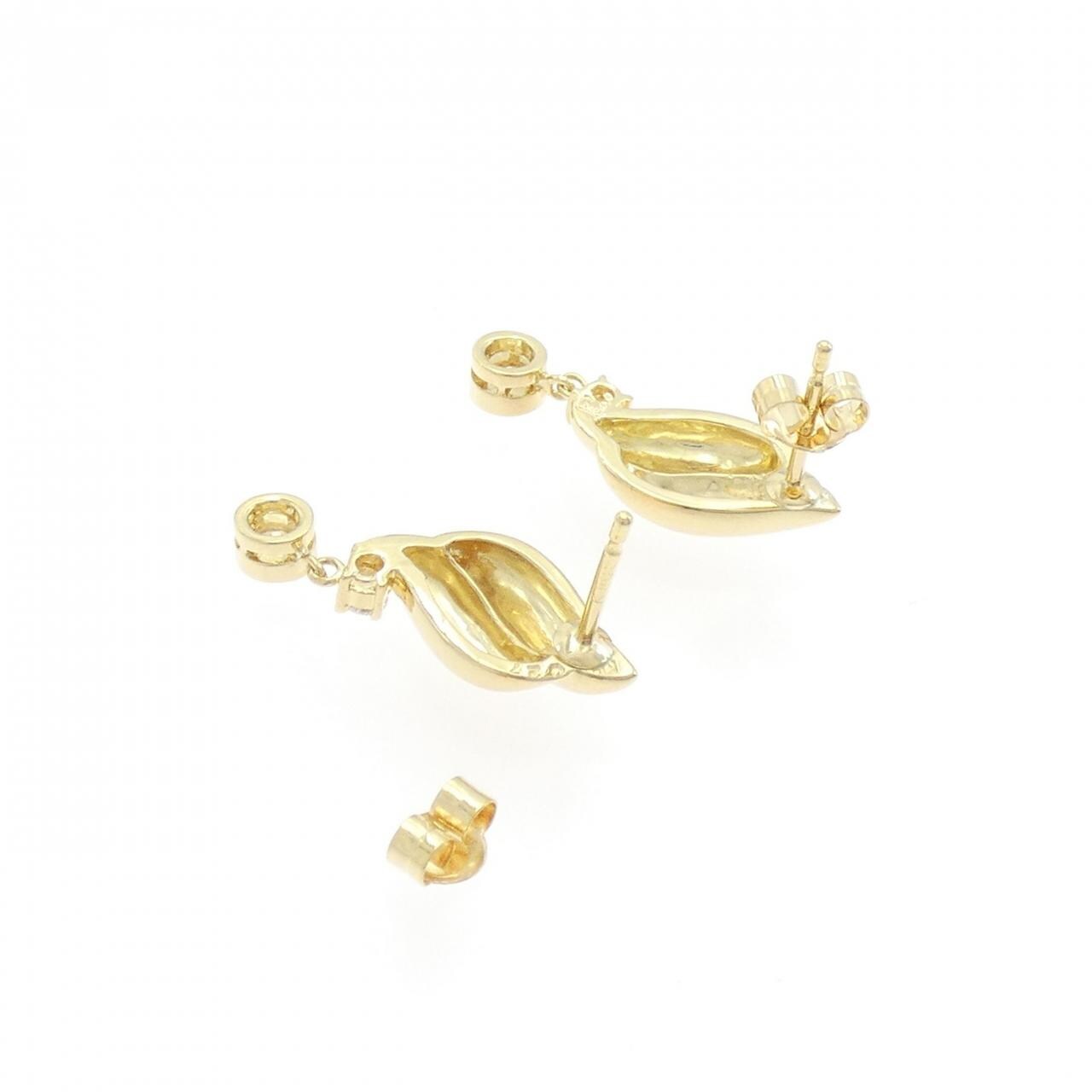K18YG ダイヤモンド ピアス 0.27CT