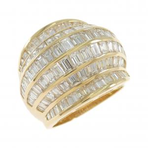 K18YG ダイヤモンド リング 4.88CT