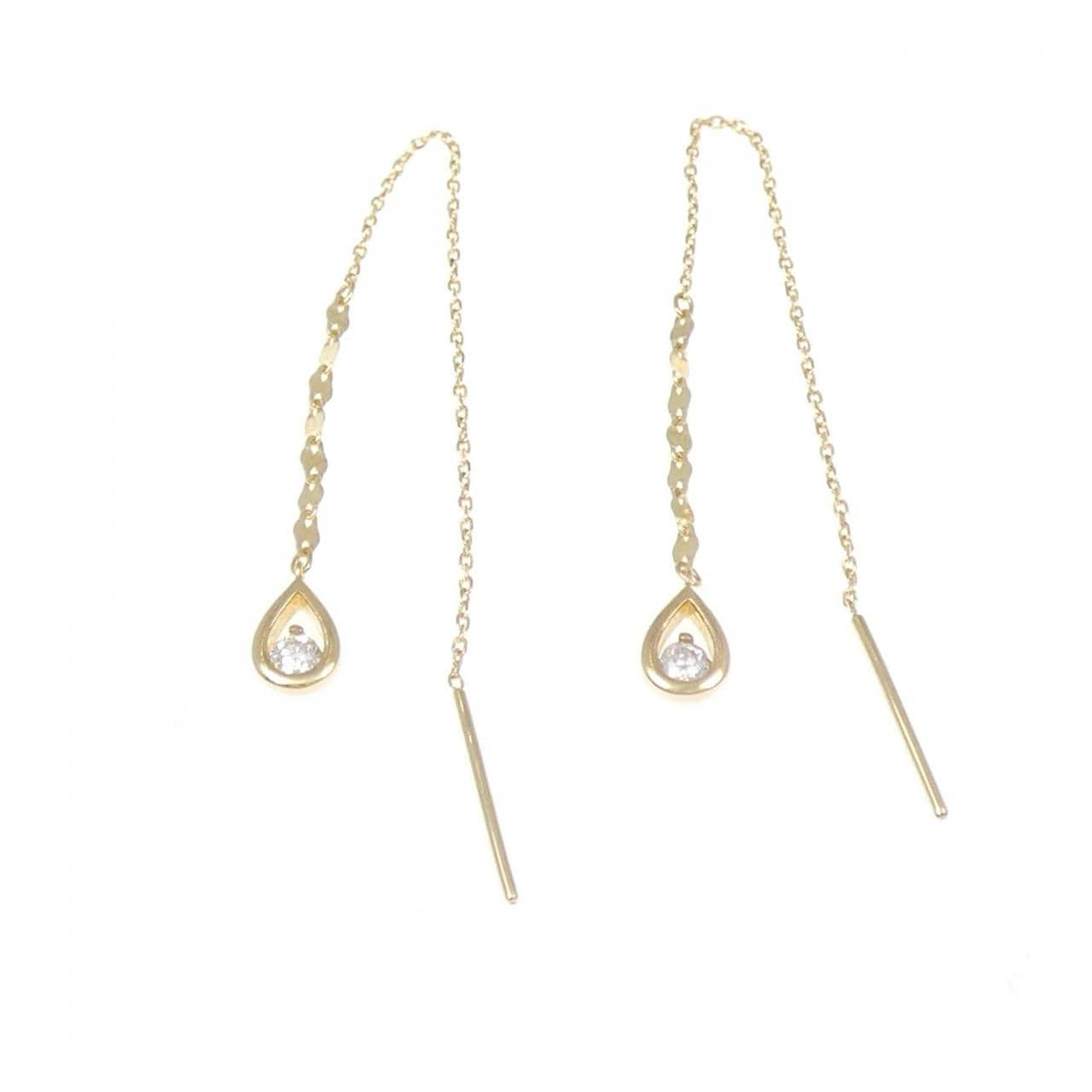 K18YG ダイヤモンド ピアス